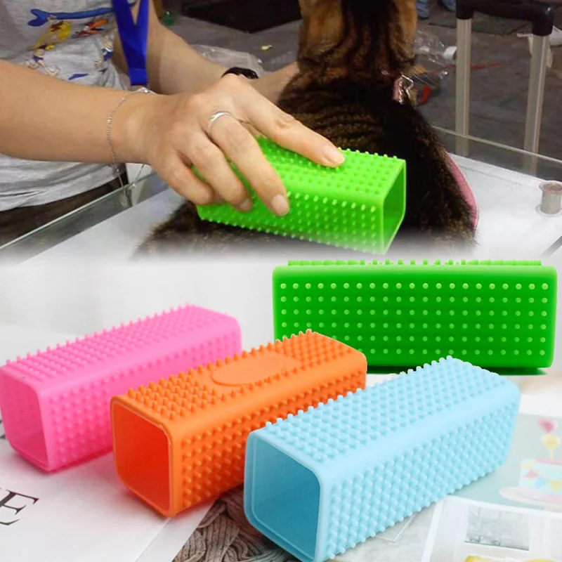 Pet Dog Hair Comb Cuboid  Roller Puppy Cleaning Brush Cats Dogs Massage Brushes Pet Rolling Comb