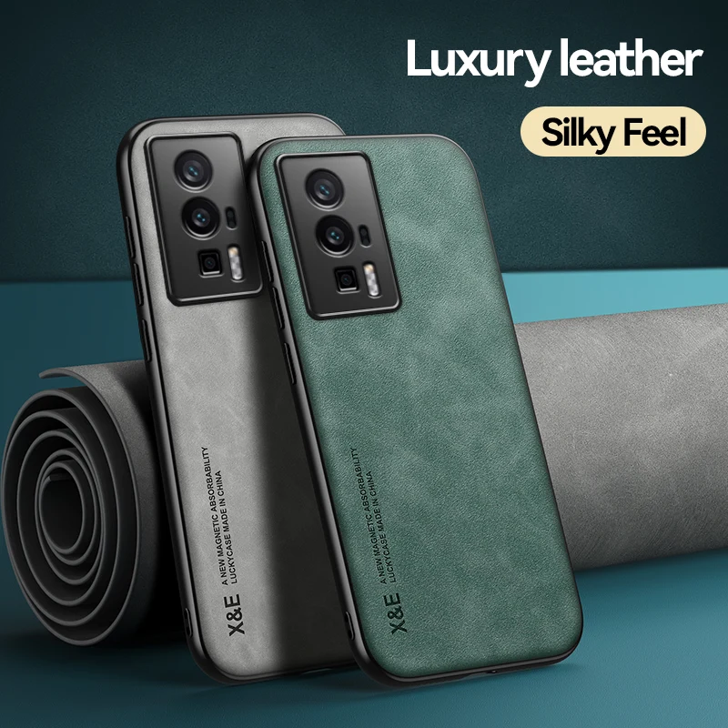 Per Little F5 Pro Lambskin Texture Cover Posteriore In Pelle Pu Custodia Morbida Antiurto Per Xiaomi Poco F5 Pro 5G