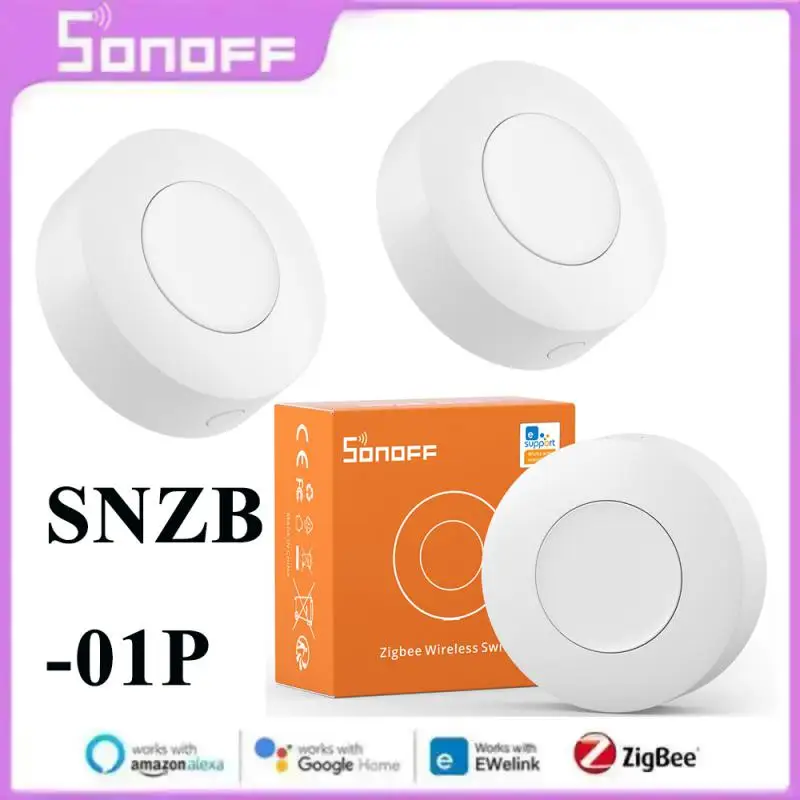 Sonoff Snzb-01P Zigbee Wireless Switch Smart Home Scene Handy Button Interruttori A Parete Funzionano Con Alexa Google Zbbridge Ifttt Ewelink