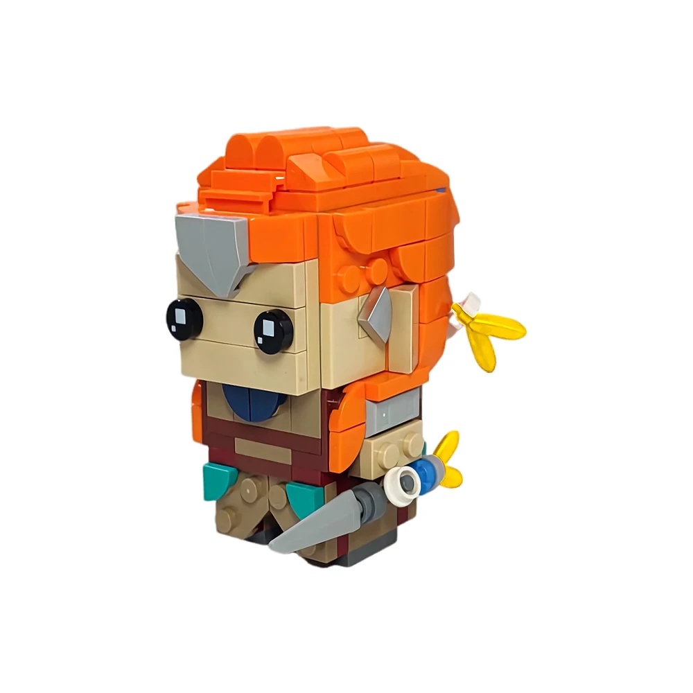 272Pcs Moc Horizons Zero Aloy Brickheadz Bricks Horizons Games Female Warrior Hunter Figure Building Blocks Giocattoli Regali