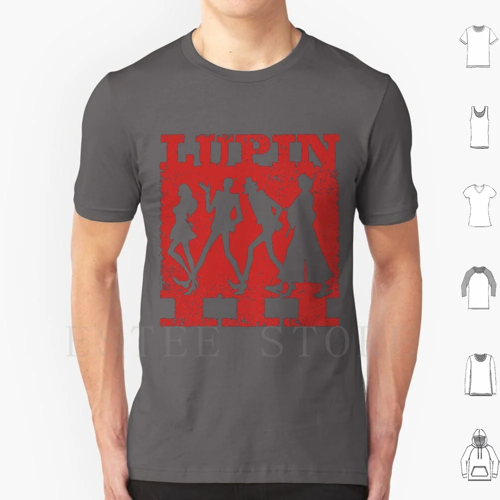 Lupin Iii T Shirt Fai Da Te Big Size 100% Lupin Di Cotone Il 3 ° Jigen Goemon Zenigata Lupin Lupin Iii Lupin 3 Lupin Il Terzo Arco