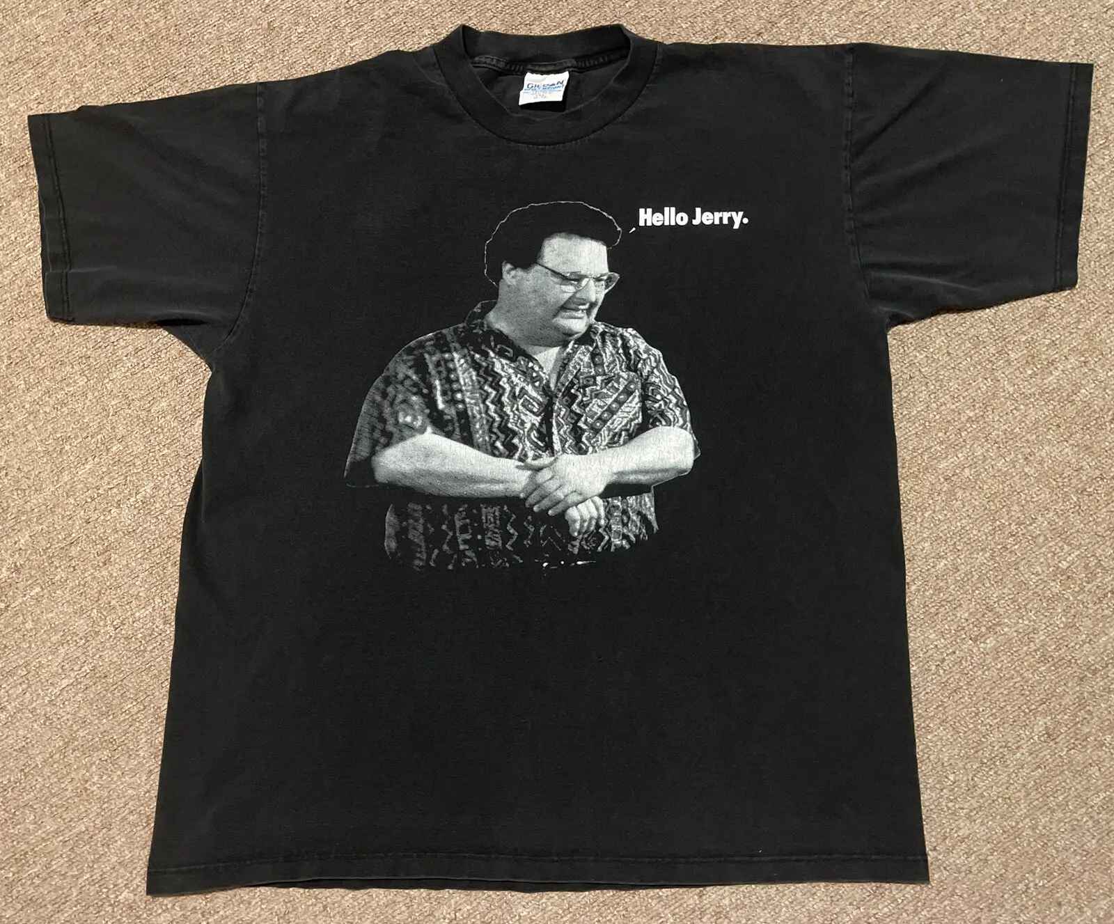 Vintage 1996 Anni '90 Xl Seinfeld Jerry Spencer Tv Show Sitcom Promo T-Shirt Nera Usa