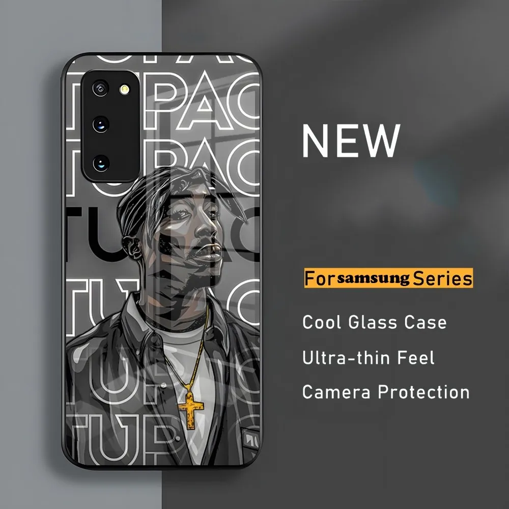 Custodia Per Telefono 2Pac Tupac Crown 2 Pac Per Samsung S 24 Ultra Plus 23 22 Designer 21 20 A 34 54 53 Note20 M 54 Nuova Copertura In Vetro 2024