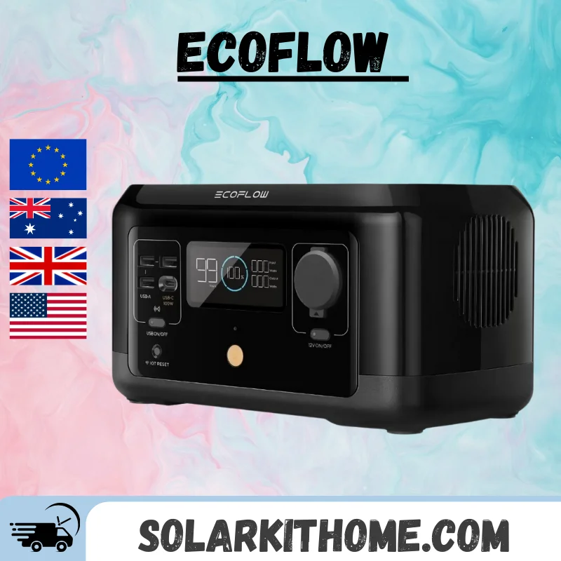 Ecoflow River Mini Wireless Portable Power Station Outdoor Camping Rv Backup Batteria Al Litio Uscita Ac Carica Completamente In 1.5 Ore