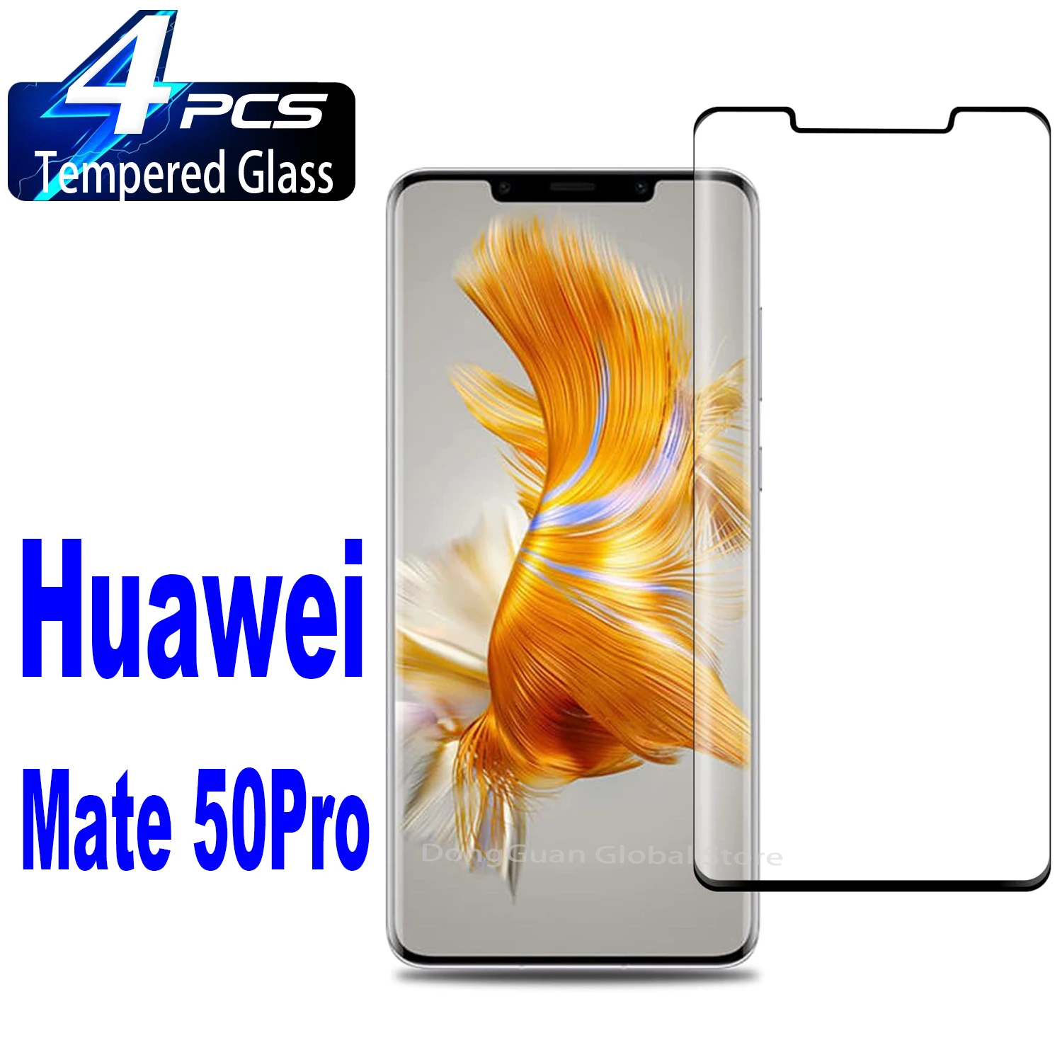 2/4 Pezzi Di Vetro Temperato Per Huawei Mate 50 Pro Mate 40 Pro Mate 30 Pro Mate 20 Pro Pellicola Proteggi Schermo In Vetro