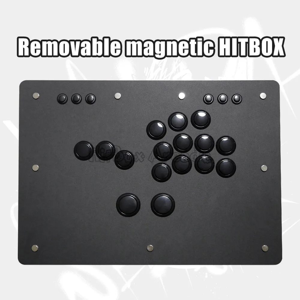 Funfortress Hitbox Leverless Crossup Arcade Mag-Tek8 Tekken 8 Fighting Game Controller Hitbox Sanwa Obsf Per Pc/Ps3/Ps4/Ns