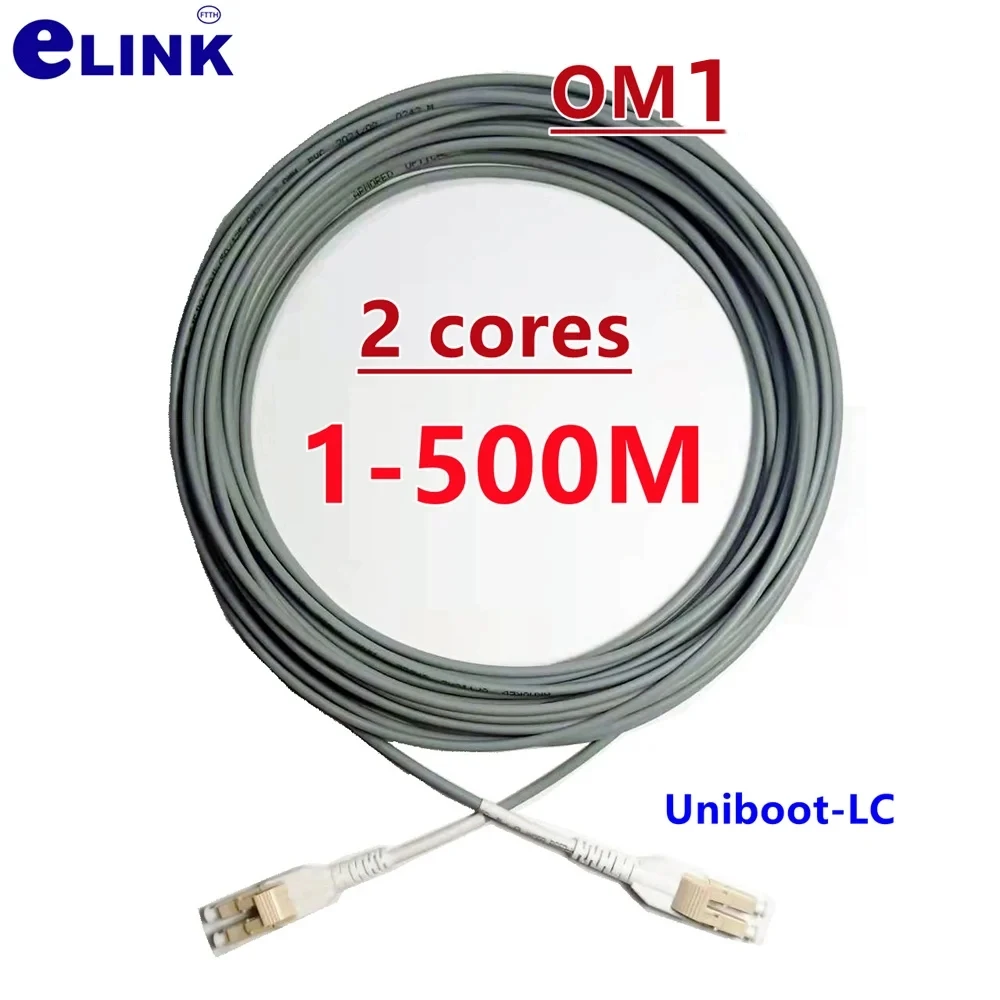Uniboot-Lc Ponticello Corazzato 1-500M 2 Core Patch Cord Ottico Om1 Mm 120M 100M 50M 150M 200M 2C Ftth 2 Fiber Lc-Lc Multimodale