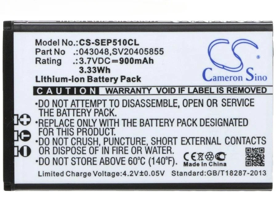 Batteria Da 900Mah Per Swissvoice Epure, Fulleo Duo, Dect 6.0, V2, Weiss