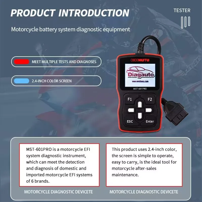 Efi Rilevatore Di Moto Obd Decoder Di Guasto Strumento Di Diagnosi Honda Delphi Yamaha Suzuki Attrezzatura Per La Diagnosi Dei Guasti Del Motociclo