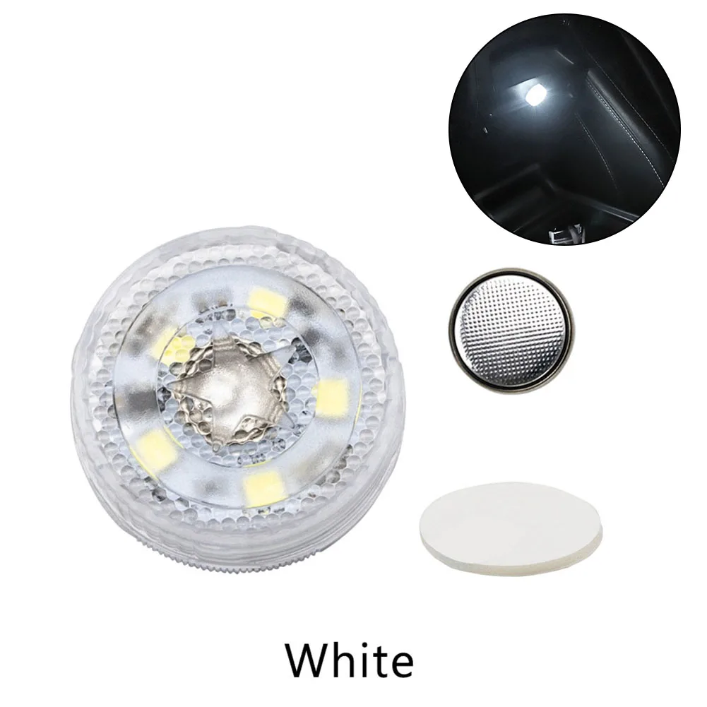 Car Small Interior Touch Switch Light 5Led Sensor Roof Reading Bulb Lampada Da Soffitto Car Mini Interior Touch Switch Light Ice Blue