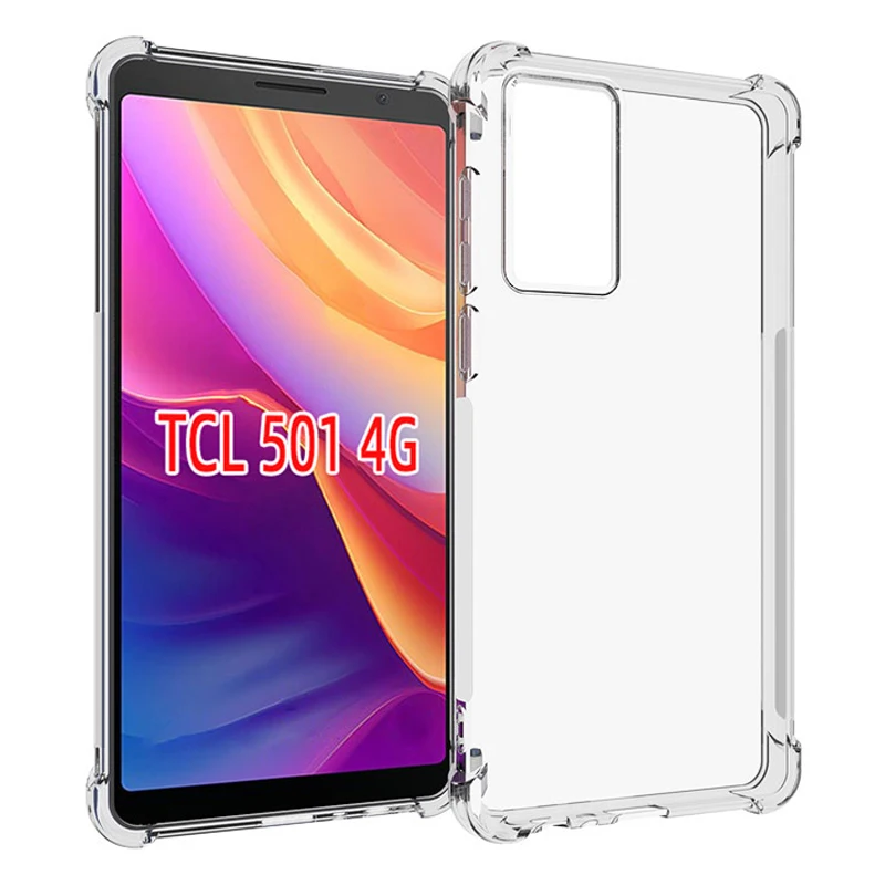 Tcl 501 Tcl501 4G T433D Custodia Cuscino D'Aria Airbag Antiurto Cover Posteriore Morbida In Silicone Custodia Trasparente Per Telefono Per Tcl 501 Tcl