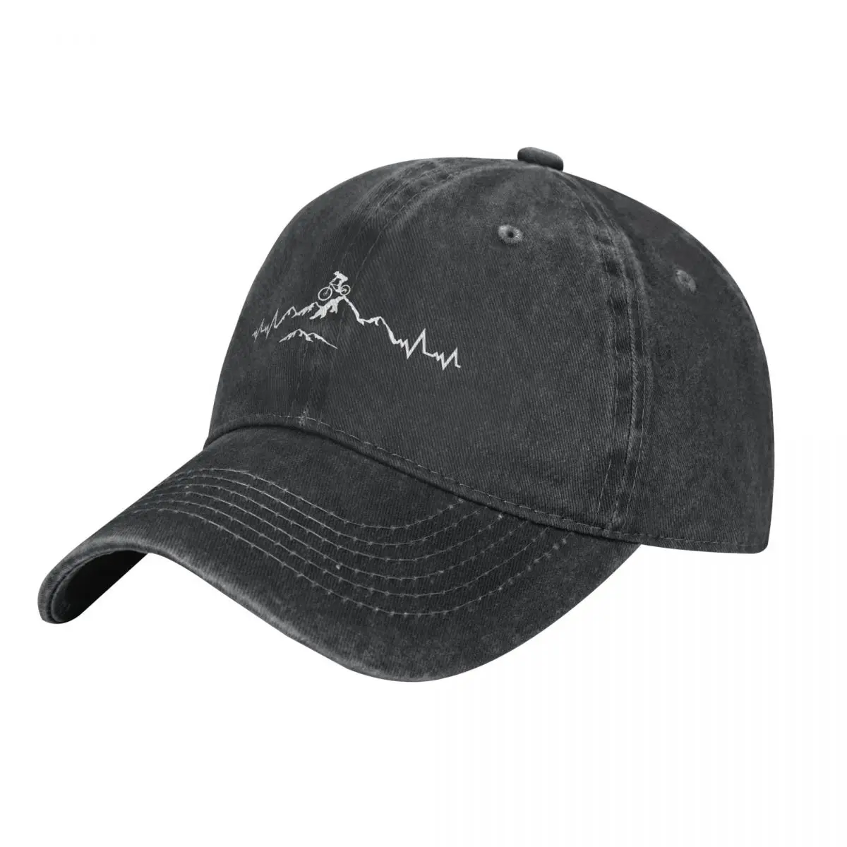 Mountain Bike, Downhill Biking, Mountain Bike Pulse Heartbeat, Ciclismo Cappello Da Cowboy Cappello Da Golf Cappello Da Spiaggia Da Uomo Baseball Da D