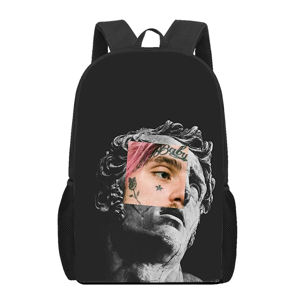 Borse Da Scuola Per Bambini Lil Peep Lil Bo Peep Borsa Per Libri Stampata In 3D Da Uomo Zaino Da 16 Pollici Per Ragazzi Adolescenti Kindergarten Bagpa