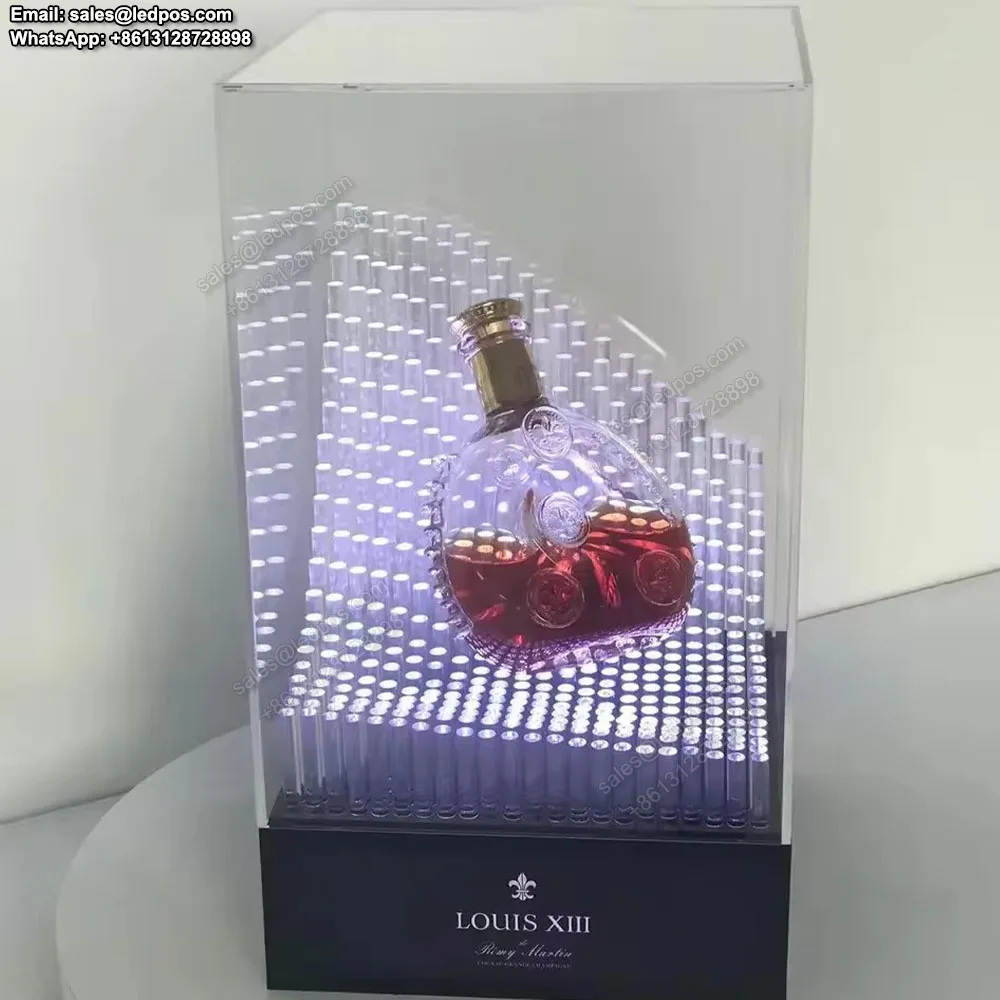 Led Remy Martin Louis Xiii Grande Cognac Baccarat Crystal Wine Box Bottle Presenter Glorifier Vip Service Display Case
