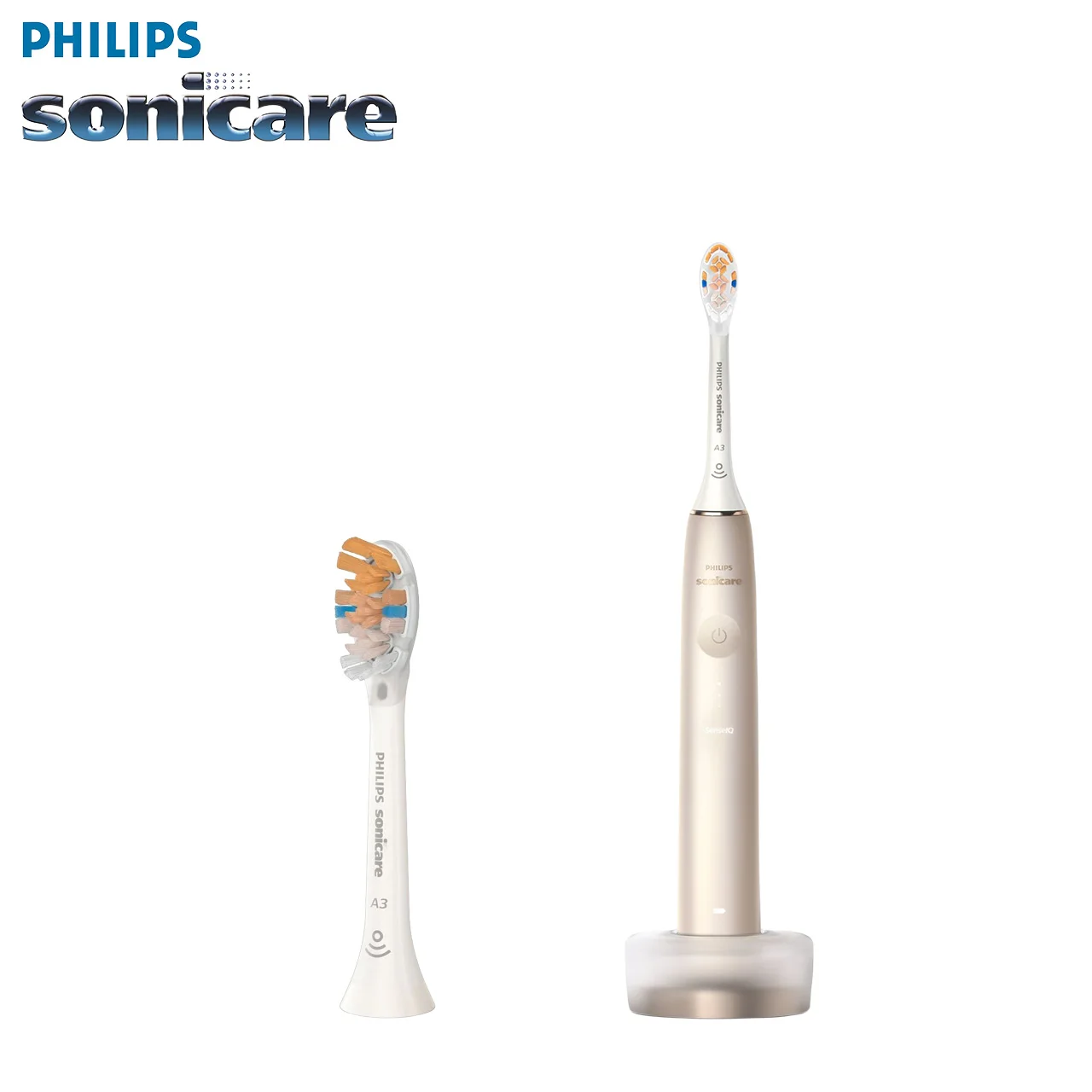 Philips Sonicare Diamondclean Hx9996 Spazzolino Elettrico Ricaricabile Philips Testine Di Ricambio A3 Champagne Per Adulti