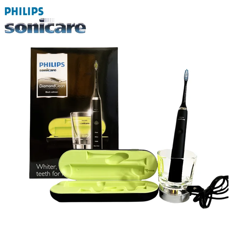 Philips Sonicare Diamondclean Hx9352 Spazzolino Elettrico Ricaricabile Philips Testine Di Ricambio C3 Adulto Nero, Rosa