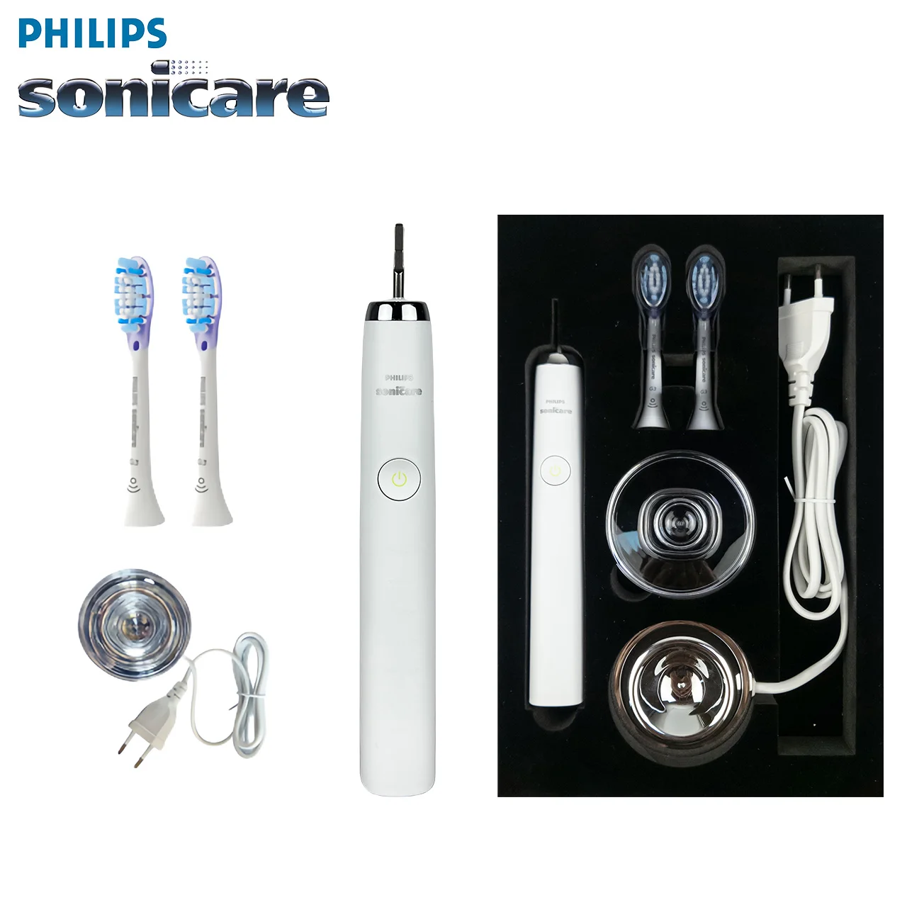Philips Sonicare Diamondclean Hx9352 Spazzolino Elettrico Ricaricabile Philips Testine Di Ricambio G3 Adulto Bianco