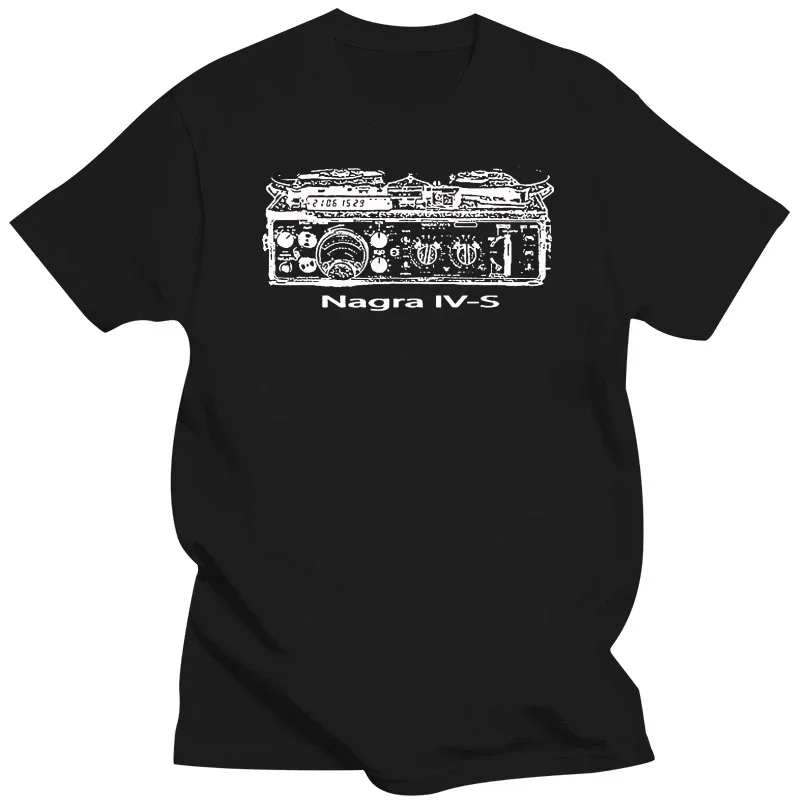 T-Shirt S - 5Xl Nagra Iv-S Reel To Reel Registratore A Nastro Stampato Pesante Abbigliamento Uomo Magliette Grafiche Oversize