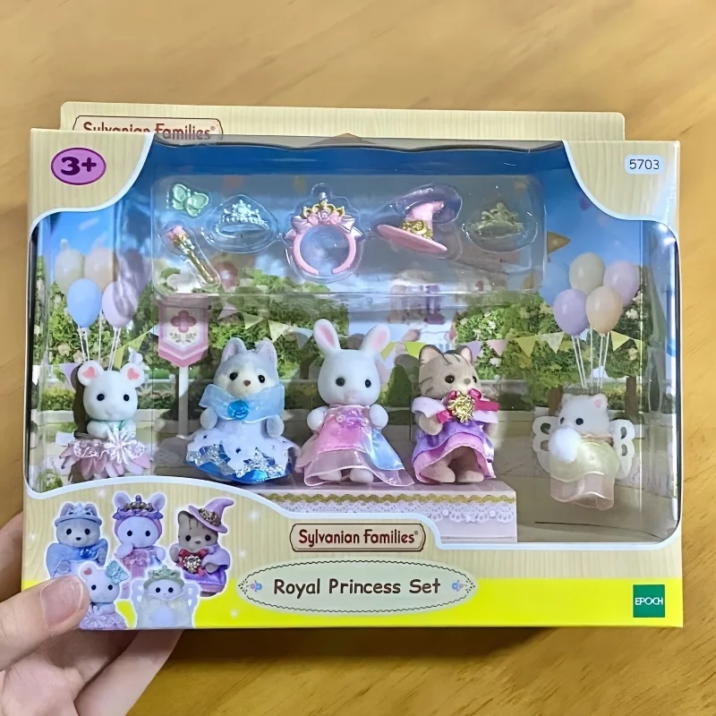 Hot Sylvanian Family Mermaid Royal Princess Set Girl Family Doll Cute Decoratio Dream Princess Birthday Festival Gift