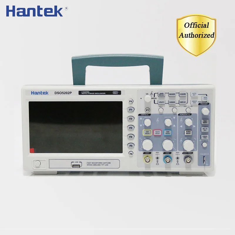 Hantek Dso5102P Dso5202P Oscilloscopio Digitale 100Mhz 200Mhz 2 Canali Pc Usb Palmare Osciloscopio Portatil Utensili Elettrici