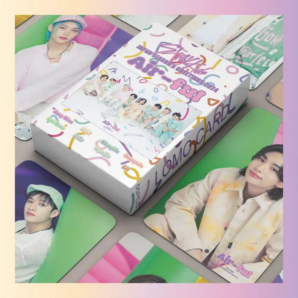 Xuran 55 Pcs Sk Seasons Saluti 2024 Air Ful Album Lomo Card Kpop Photobars Cartoline Serie