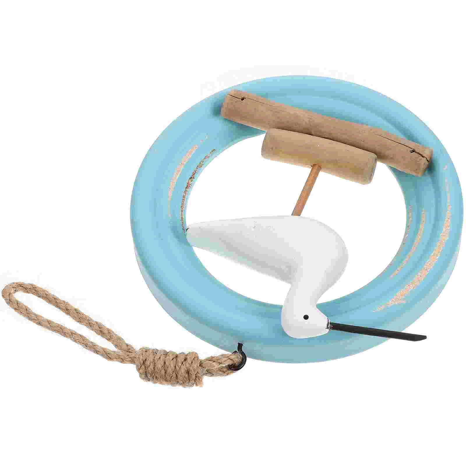 Ciondolo Vintage Seabird Seaside Retro Decor Ornamento In Legno Con Gabbiano Stile Mediterraneo