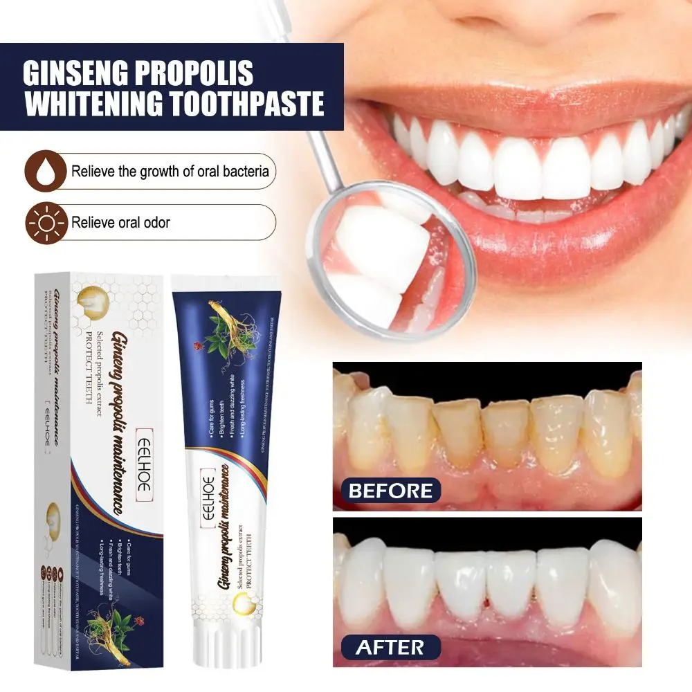 Fresh Breath Dense Foam Dentifricio Sciolto Per La Cura Dei Denti Per Rimuovere Le Macchie Dei Denti Ginseng Propoli Dentifricio Sbiancante Pulizia Pr