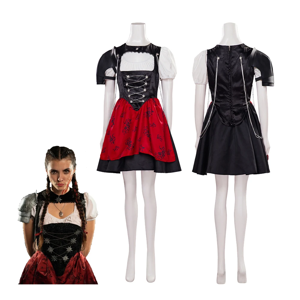 Mad Heidi Costume Cosplay Heidi Battle Suit Killer Dress Con Armatura A Spalla Donne Adulte Abiti Di Carnevale Di Halloween