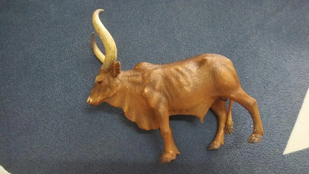 Pvc Figure Model Toy Ancora Longhorn Mucca Maschio