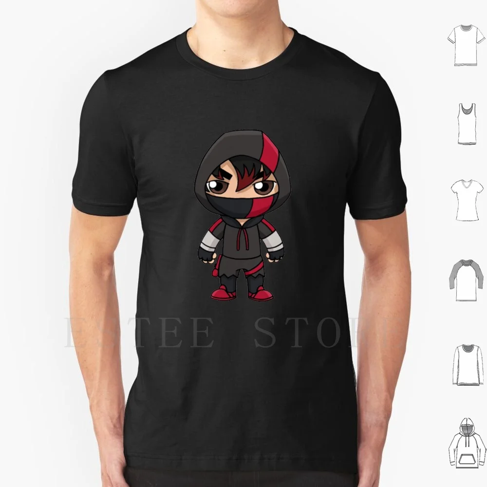 Ikonik Skin T Shirt Fai Da Te Big Size 100% Cotone Ikonik Skin Battle Royale Ikonik Red Gaming