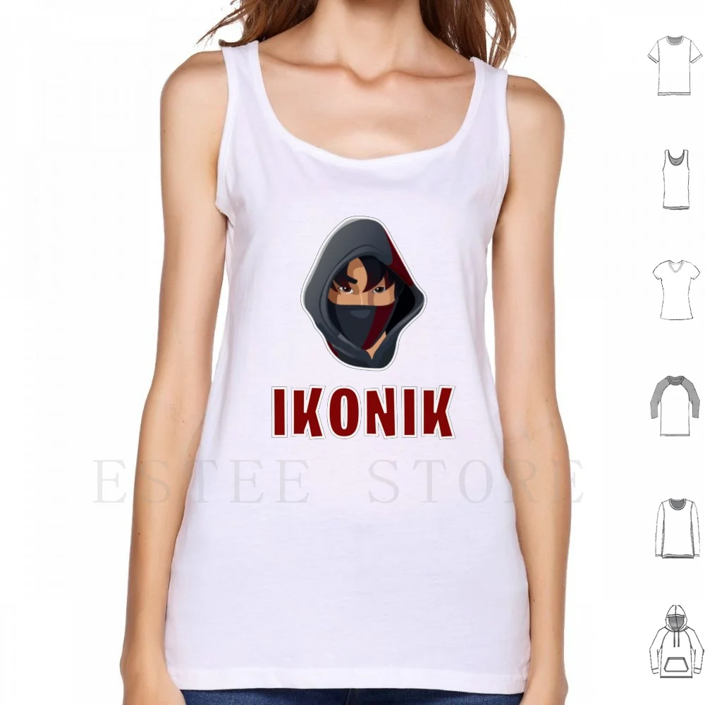 Ikonik Skin Canotte Gilet Senza Maniche Ikonik Skin Battle Royale Ikonik Red Gaming