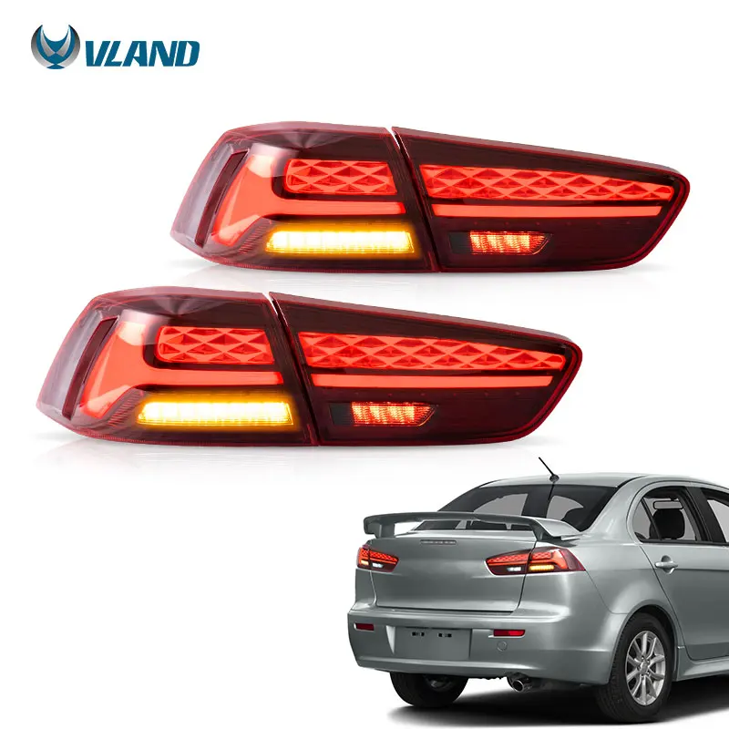 Fanali Posteriori A Led Del Produttore Vland 2008-2020 Con Luci Posteriori Sequenziali Per Auto Lampada Posteriore Per Mitsubishi Lancer Evo X