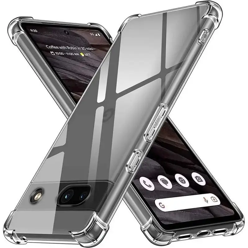 Custodia Trasparente Per Telefono Per Google Pixel 9 8 7 6 Pro Custodia Antiurto Trasparente Per Google Pixel 9 8 7 6 6A 7A Cover Morbida Antiurto