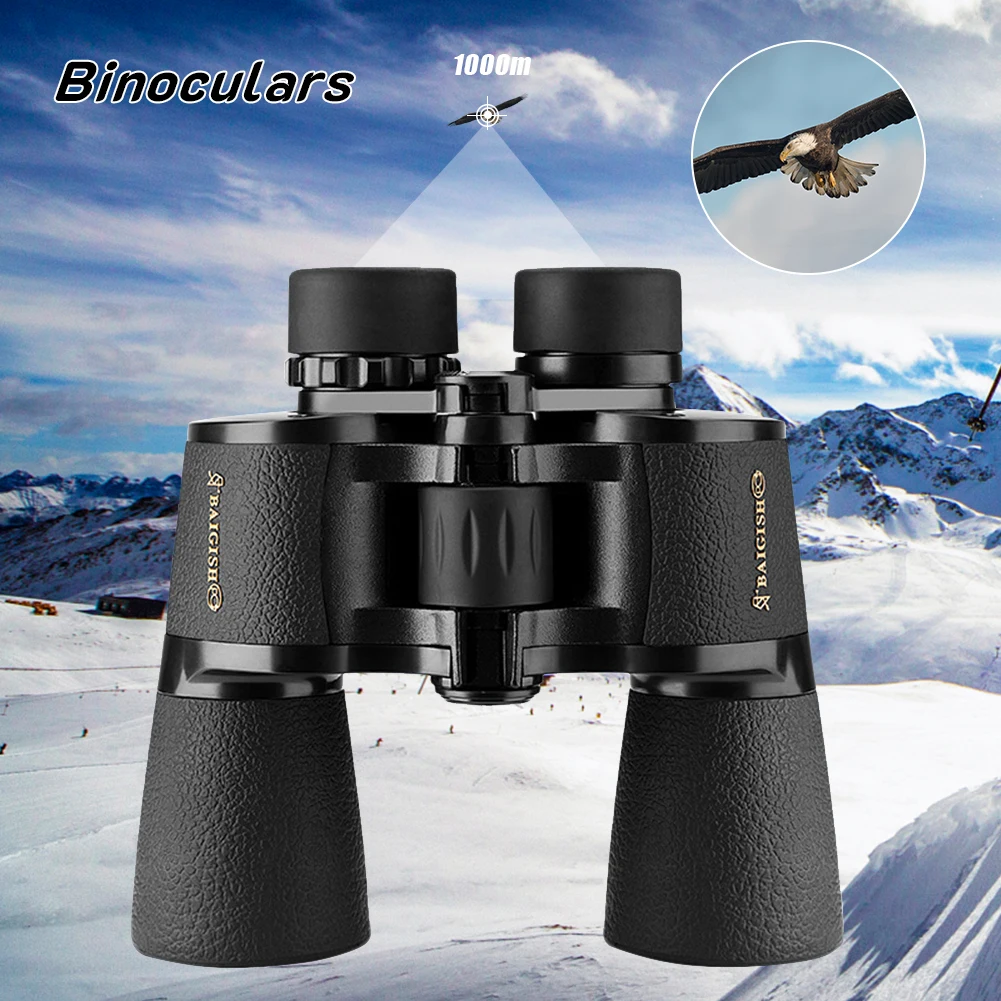 Binocolo 10X50 Hd Telescopio Portatile Professionale Visione Notturna A Bassa Luminosità Per Escursioni In Campeggio Viaggi Per Il Birdwatching All'Ap