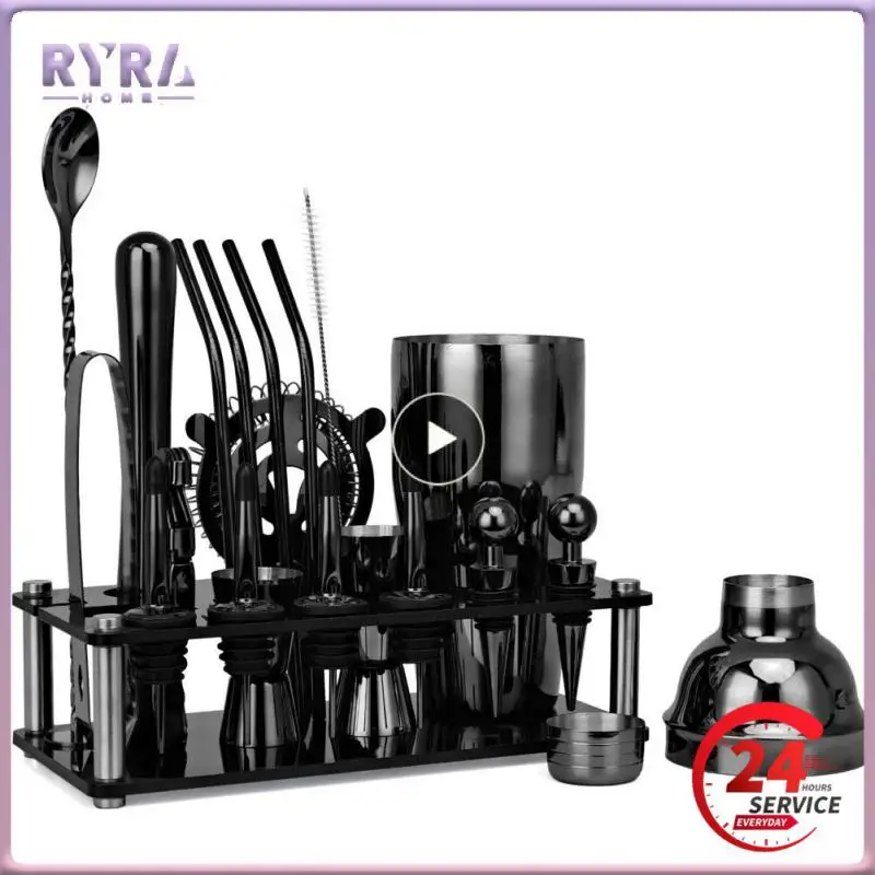 Cocktail Shaker Making Set Strumenti Da Bar In Acciaio Inossidabile Kit Da Barista 750Ml Mixer Wine Martini Shaker Kit Per Drink Party