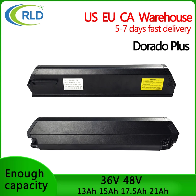 48V Dorado Plus Batteria Ebike 17.5Ah 13Ah 15Ah 21Ah Per Qwic Ncm Mosca Milano 600W 700W 900W 1000W Batteria Bici Elettrica Ebike