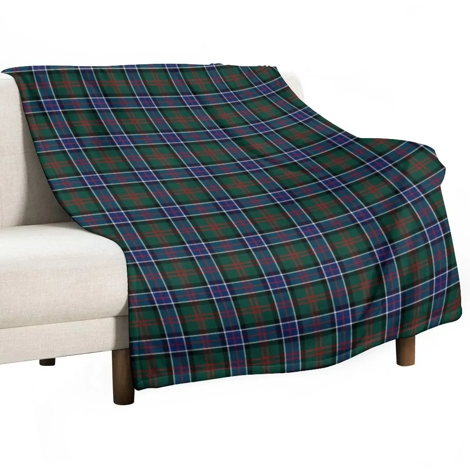Clan Sinclair Hunting Tartan Throw Coperta Fluffy Camping Bed Covers Coperte