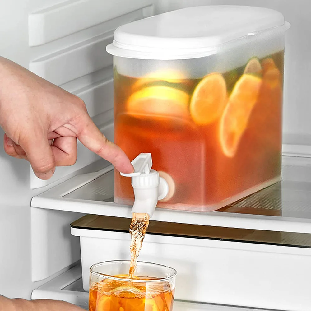 Secchio Per Acqua Fredda Di Grande Capacità Con Rubinetto Frigorifero Per La Casa Succo Di Bevanda Ghiacciata Teiera Per Frutta Distributore Di Bollit