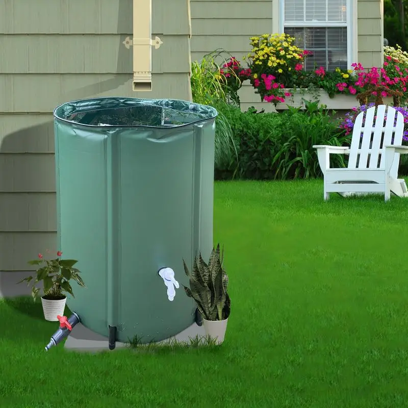 Collettore Di Acqua A Botte Di Pioggia Serbatoio Di Stoccaggio Dell'Acqua Pieghevole Portatile Contenitore Da Giardino Di Grande Capacità Con Per La R