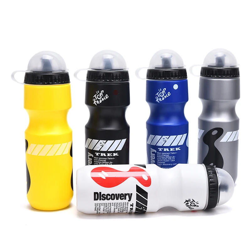Campeggio 750Ml Mountain Bicycle Cycling Water Drink Bottle + Holder Cage Sport All'Aria Aperta Bollitore In Plastica Bottiglia D'Acqua Drinkware