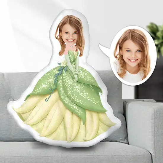 Minime Cuscino Cuscino Bambole Foto Viso Cuscino Personalizzato Creativo Personalizzato Ragazza Viso Cuscino Tuta Tiana Principessa