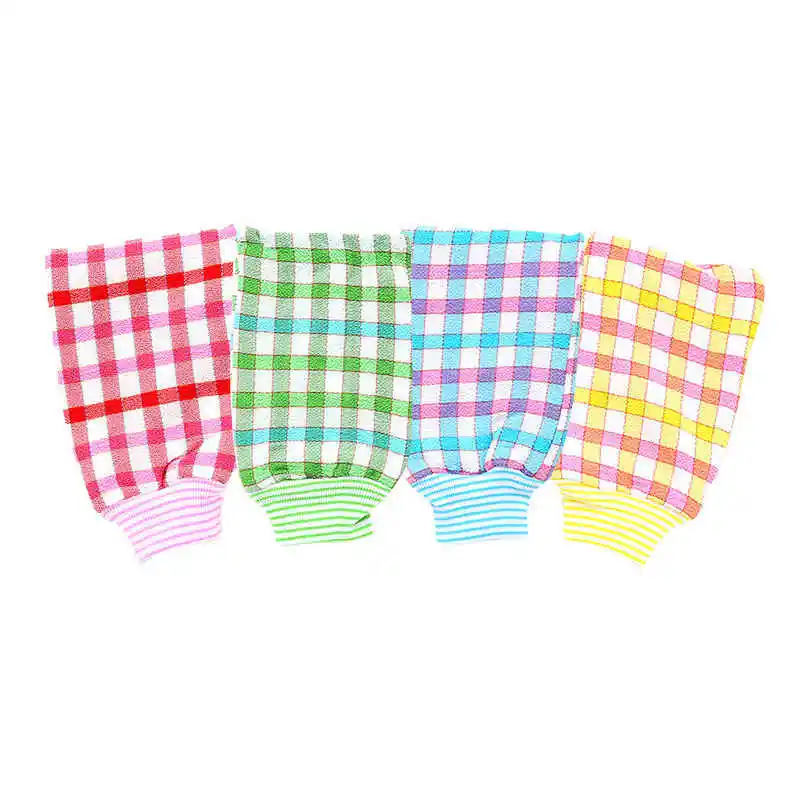 Bifacciale Hammam Shower Scrub Mitt Magic Peeling Glove Esfoliante Wash Skin Spa Foam Guanto Da Bagno Tan Removal Asciugamano Per Strofinare
