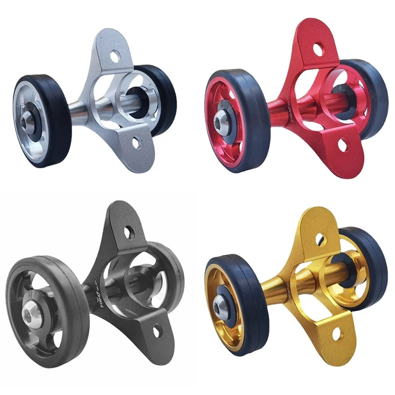 Poday Superlight Bicicletta Easywheel Lega Di Alluminio Per Rulli Parafango Brompton Ruote Facile Installazione Doppia Ruota