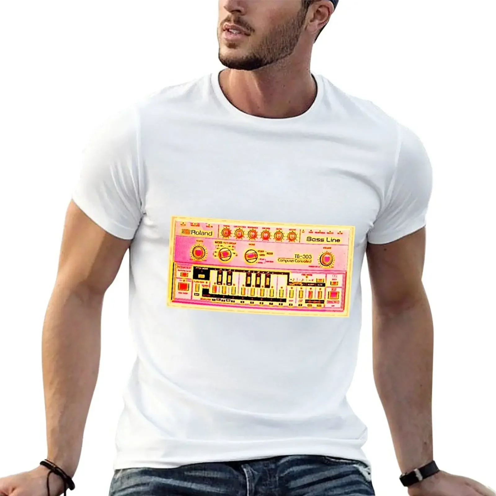 Roland Tb-303 T-Shirt Blanks Vestiti Estetici Maglietta Da Uomo Grafica