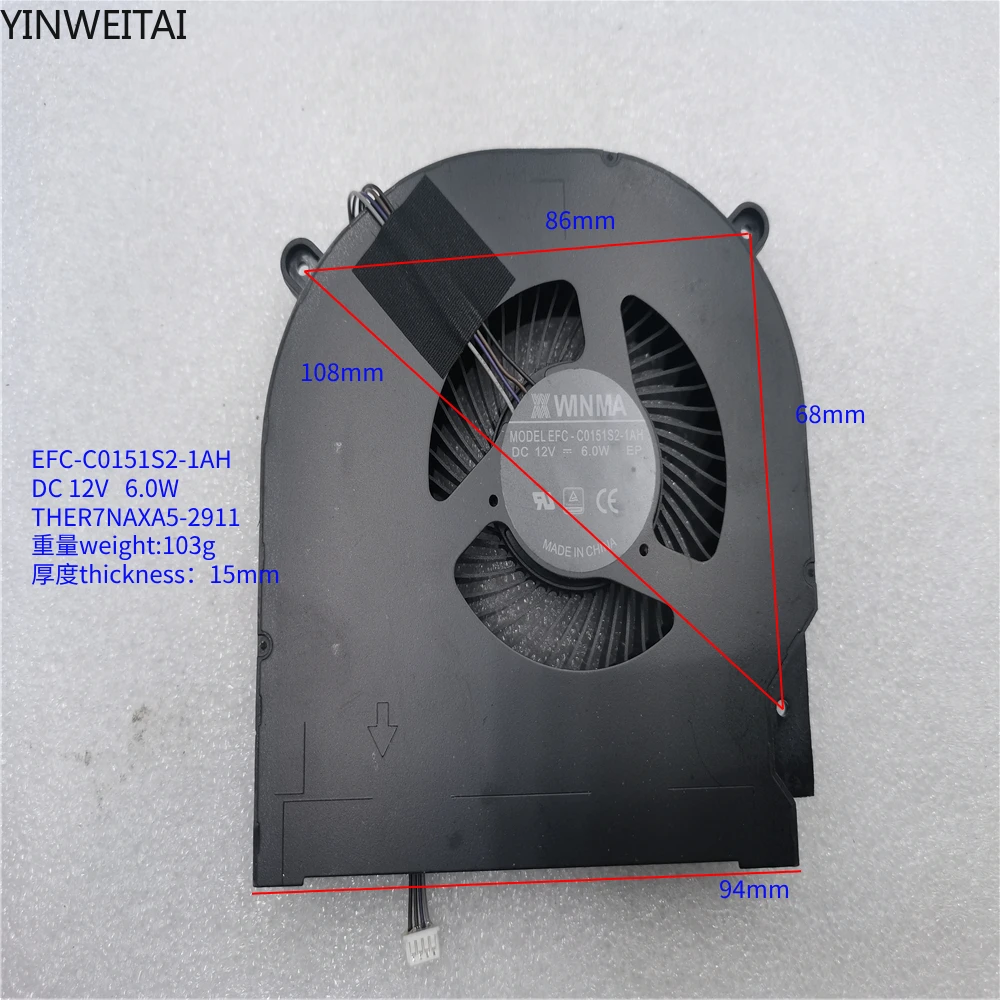 Efc-C0151S2-1Ah Ther7Naxa5-2911 Nuovo Ventilatore Per Intel Nuc Nuc 12 Appassionato Snake Canyon 12V