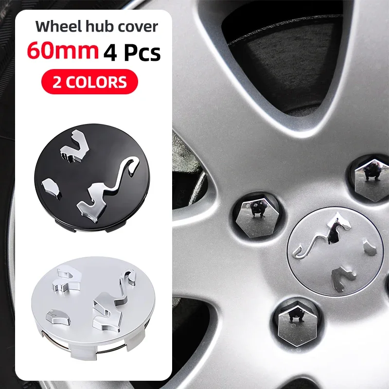 4 Pz 60Mm Car Wheel Center Hub Cover Badge Logo Emblema Per Peugeot 108 206 207 307 308 406 407 408 508 2008 3008 4008 5008 Rcz