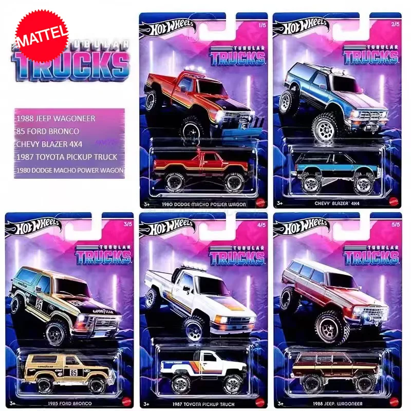 Original Mattel Toys Hot Wheels Car 1/64 Diecast Tubolar Trucks Chevy Blazer Dodge Ford Toyota Modello Di Veicolo Giocattolo Per Ragazzi Regalo