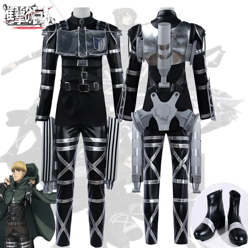Anime Eren Jaeger Mikasa -Ackerman Costume Cosplay La Stagione Finale Attack On Titan Combat Suit Uniforme Di Halloween Per Vestiti Da Uomo