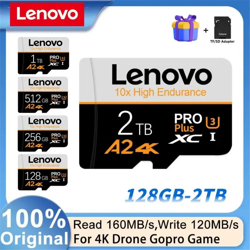 Scheda Di Memoria Ad Alta Velocità Lenovo 2Tb 1Tb 256Gb Classe 10 Micro Tf Sd Card 1Tb Sd Memory Card 128Gb Per Nintendo Switch Phone/Ps4 Nuovo