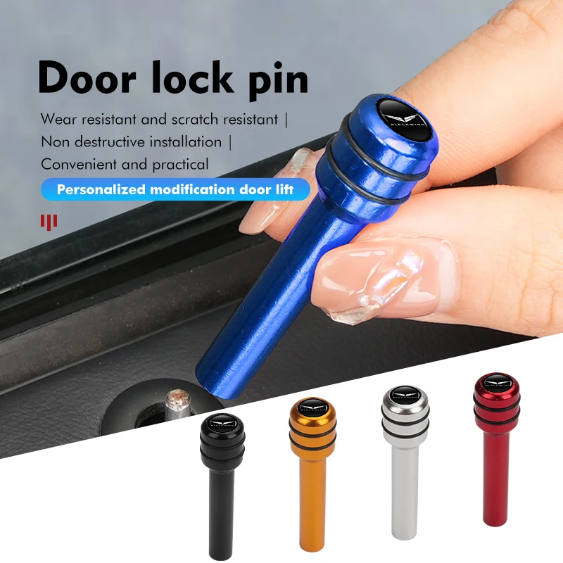 4 Pz/Set Car Window Door Lock Pin Cover Adesivi Accessori Per Cadillac Ct5-V Ct4-V Cts Ats Bls Xlr Xts Sts Ct4 Xt5 Ct5 Ct6